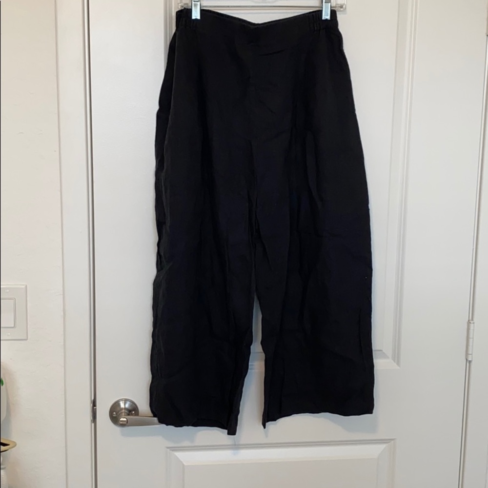 Linen wide leg pants Eileen Fisher